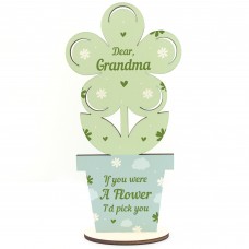 Cute Grandma Gifts Wood Flower Grandma Birthday Christmas Gifts