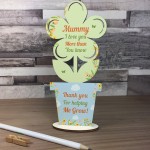 Mummy Birthday Christmas Gifts Wooden Flower Mothers Day Gift