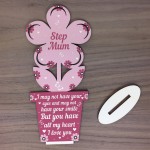 Step Mum Mothers Day Gift Wooden Flower Step Mum Birthday Gift 