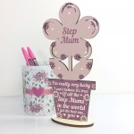 Cute Step Mum Gifts Wooden Step Mum Birthday Christmas Gifts