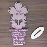 Cute Step Mum Gifts Wooden Step Mum Birthday Christmas Gifts