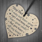 Step Dad Gifts Fathers Day Gifts Wooden Heart Sign Birthday Gift