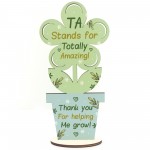 Amazing Teaching Assistant Gifts TA Wood Flower Thank You Gifts