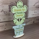 Amazing Teaching Assistant Gifts TA Wood Flower Thank You Gifts