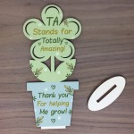 Amazing Teaching Assistant Gifts TA Wood Flower Thank You Gifts