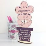 Godmother Gifts Thank You Gifts Wooden Flower Godmother Birthday