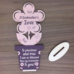 Godmother Gifts Thank You Gifts Wooden Flower Godmother Birthday