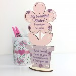 Sister Birthday Christmas Gifts Wooden Flower Best Friend Gift 