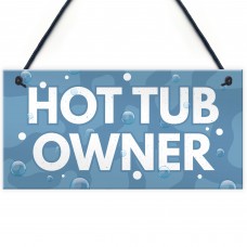 Novelty Hot Tub Sign Hanging Garden Plaque Home Decor Gifts