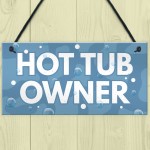 Novelty Hot Tub Sign Hanging Garden Plaque Home Decor Gifts