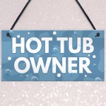 Novelty Hot Tub Sign Hanging Garden Plaque Home Decor Gifts