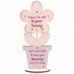 Mummy To Be Gifts From Bump Wooden Flower Gift For Mummy
