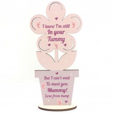 Mummy To Be Gifts From Bump Wooden Flower Gift For Mummy