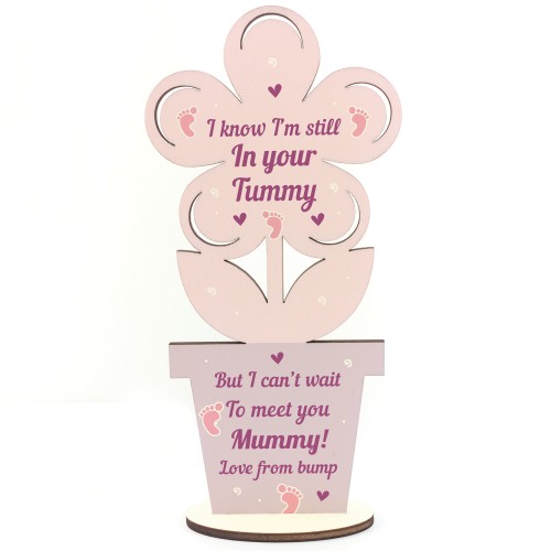 Mummy To Be Gifts From Bump Wooden Flower Gift For Mummy