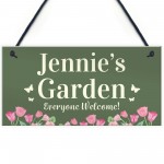 PERSONALISED Garden Sign Summer House Sign Gifts For Women Mum