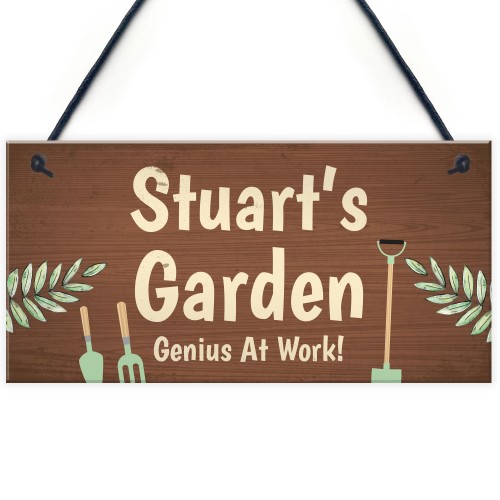 PERSONALISED Garden Sign Dad Gift Grandad Gift For Men Shed Sign