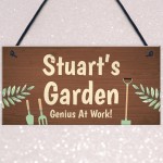PERSONALISED Garden Sign Dad Gift Grandad Gift For Men Shed Sign