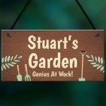 PERSONALISED Garden Sign Dad Gift Grandad Gift For Men Shed Sign