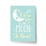 Yellow Blue Nursery Prints / Baby Room Wall Art / Bedroom Decor