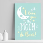 Yellow Blue Nursery Prints / Baby Room Wall Art / Bedroom Decor
