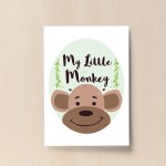 Cute Animal Prints For Nursery Monkey Picture Nursery Wall Art 