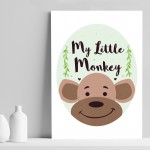 Cute Animal Prints For Nursery Monkey Picture Nursery Wall Art 