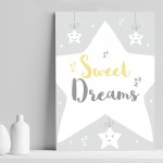 Grey Yellow Nursery Prints Nursery Wall Pictures Baby Room Decor