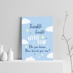 Baby Blue Nursery Prints Wall Art For Nursery Baby Boy Bedroom