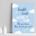 Baby Blue Nursery Prints Wall Art For Nursery Baby Boy Bedroom