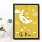 Yellow Framed Nursery Prints / Baby Nursery Room Wall Art Prints