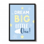 Blue Nursery Framed Prints / Nursery Wall Art Decor For Baby Boy
