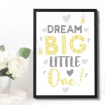 Grey Yellow Nursery Framed Prints Wall Art Picture For Baby Room