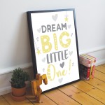 Grey Yellow Nursery Framed Prints Wall Art Picture For Baby Room