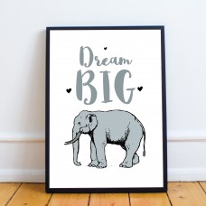 Safari Animal Framed Nursery Prints / Baby Room Nursery Wall Art