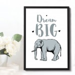 Safari Animal Framed Nursery Prints / Baby Room Nursery Wall Art