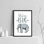 Safari Animal Framed Nursery Prints / Baby Room Nursery Wall Art