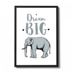 Safari Animal Framed Nursery Prints / Baby Room Nursery Wall Art