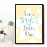 Yellow And Grey Nursery Prints Framed Girl Boy Bedroom Art