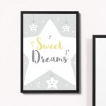 Grey Yellow Nursery Prints Baby Room Nursery Wall Art Baby Gifts