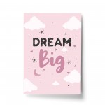 DREAM BIG Pink Bedroom Decor Girls Bedroom Nursery Accessories