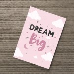 DREAM BIG Pink Bedroom Decor Girls Bedroom Nursery Accessories