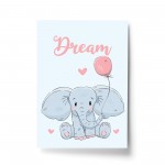 Cute Elephant Print For Girl / Boys Nursery Decor Nursery Art