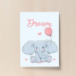 Cute Elephant Print For Girl / Boys Nursery Decor Nursery Art