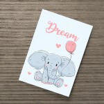 Cute Elephant Print For Girl / Boys Nursery Decor Nursery Art