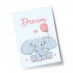 Cute Elephant Print For Girl / Boys Nursery Decor Nursery Art