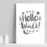 New Baby Gift Grey Nursery Decoration Baby Nursery Print Decor