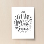 Little Man Cave Cute Nursery Prints Boy Bedroom Wall Art Decor