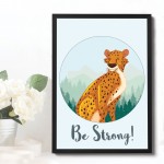 Animal Framed Prints For Nursery Cheetah Wall Art Decorations