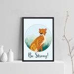 Animal Framed Prints For Nursery Cheetah Wall Art Decorations