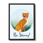 Animal Framed Prints For Nursery Cheetah Wall Art Decorations